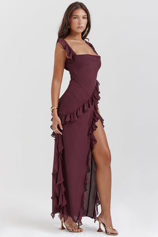 Luna Ruffle Maxi Dress