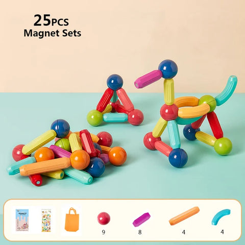 Magnetix Mastermind Kit-  Magnetic Balls and Rods Set