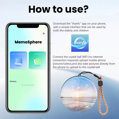 MemoSphere™ Custom Video 3D Crystal Sphere