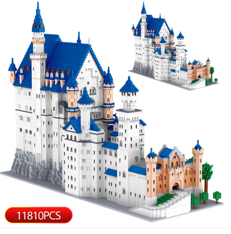 World Famous Architecture -the Swan Stone Castle Micro Blocks Set