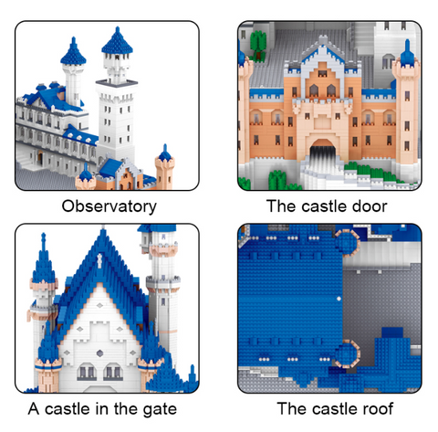 World Famous Architecture -the Swan Stone Castle Micro Blocks Set – Brixstr