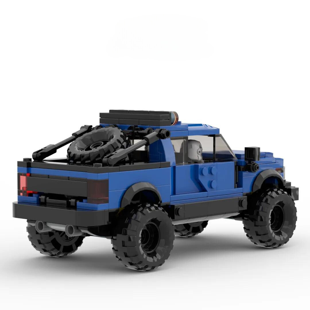 Technical Ford Raptors F-150 Pickup Truck Car Building Blocks 