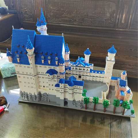 World Famous Architecture -the Swan Stone Castle Micro Blocks Set