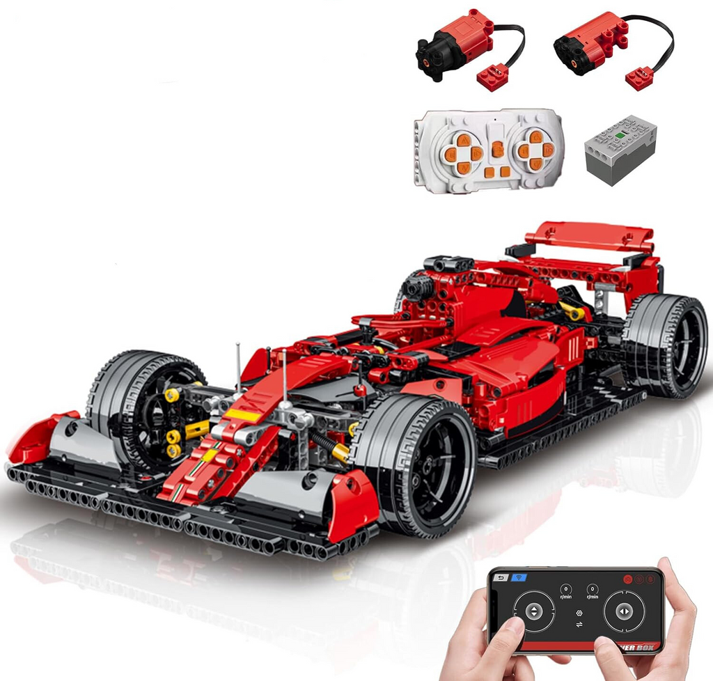 Particular F1 Race Car Building Blocks Bricks With Remote Control 1200 pcs