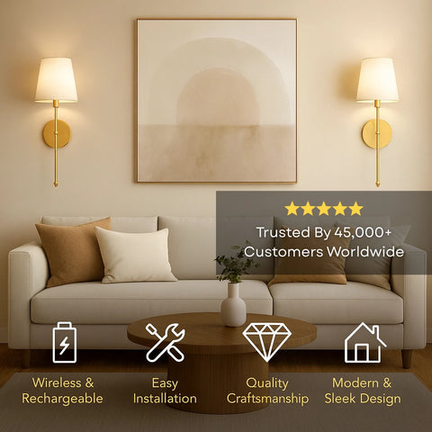 Nordis™ Wireless Wall Sconces (Set Of 2 )