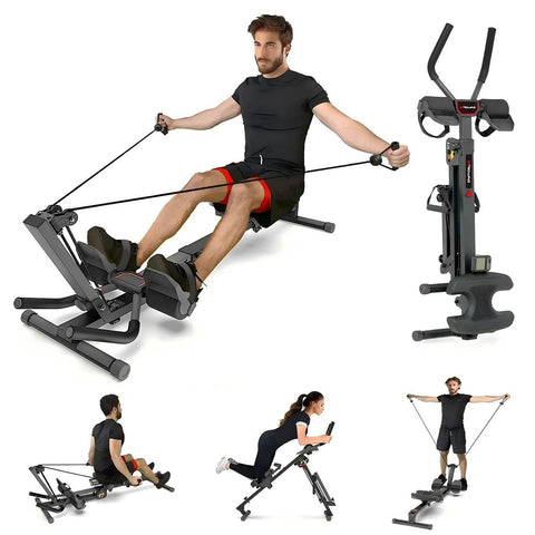 Fitbill Rowing Machine FitGlide™ 3-in-1 Rowing & Ab Machine – Brixstr
