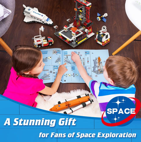 Space Aviation Manned Rocket Building Blocks With Astronaut Figure City