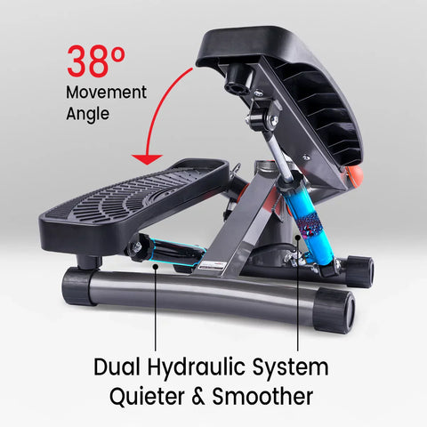 Stepura™ Stair Stepper Machine with Resistance Bands