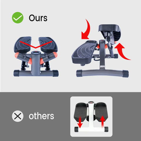Stepura™ Stair Stepper Machine with Resistance Bands