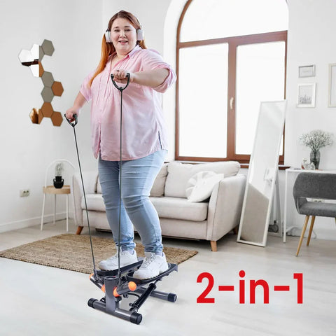 Stepura™ Stair Stepper Machine with Resistance Bands