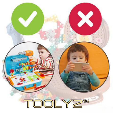 ToolyZ™ 3D Electric Drill Kit for Kids Complete Set