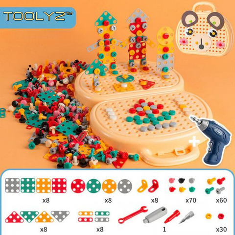 ToolyZ™ 3D Electric Drill Kit for Kids Complete Set