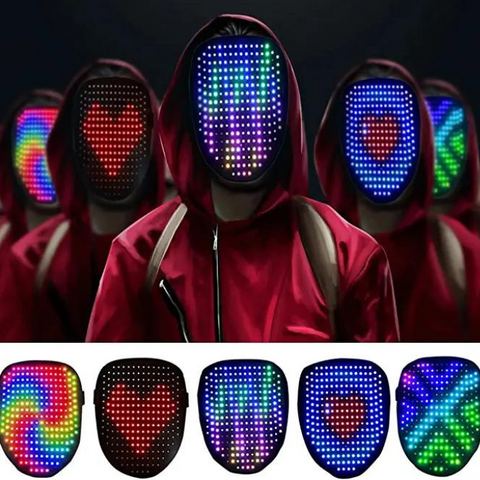 FaceZ™ 50 Patterns Gesture Control LED Purge Mask