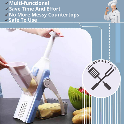 Slice Pro Timer SliceVault Pro™ - Multi Purpose vegetables slicer & chopper – Brixstr