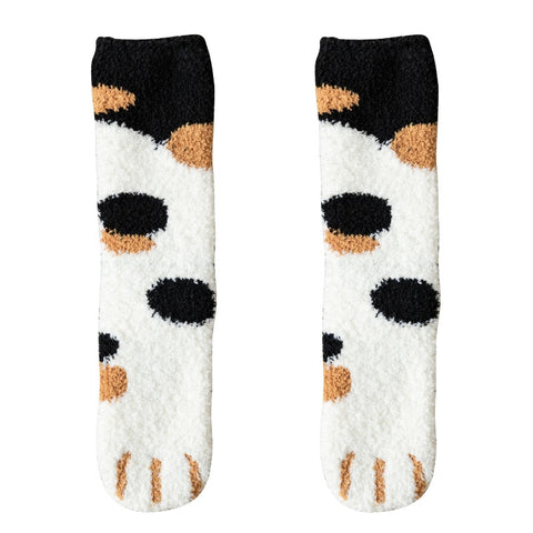 KittySocks Women’s Cute Cat Paw Fluffy Winter Socks