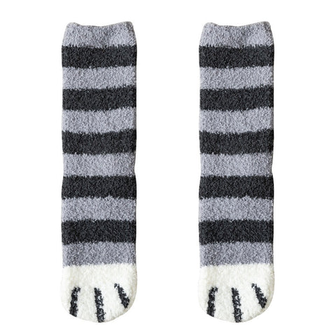 KittySocks Women’s Cute Cat Paw Fluffy Winter Socks