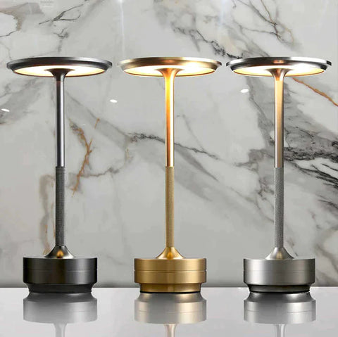 LumiLuxy™ Rechargeable Metallic Table Lamp