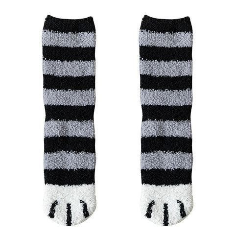 KittySocks Women’s Cute Cat Paw Fluffy Winter Socks