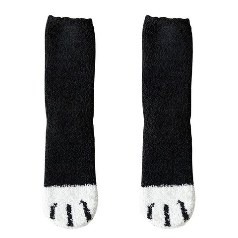 KittySocks Women’s Cute Cat Paw Fluffy Winter Socks