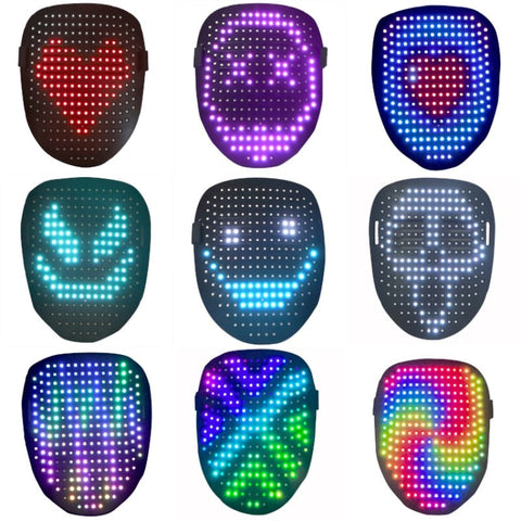 FaceZ™ 50 Patterns Gesture Control LED Purge Mask