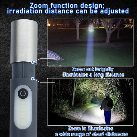 LuminaElite™ LED Rechargeable Tactical Laser Flashlight 80000 High Lumens