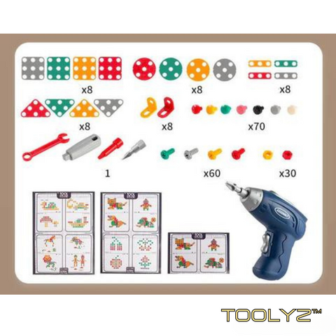 ToolyZ™ 3D Electric Drill Kit for Kids Complete Set