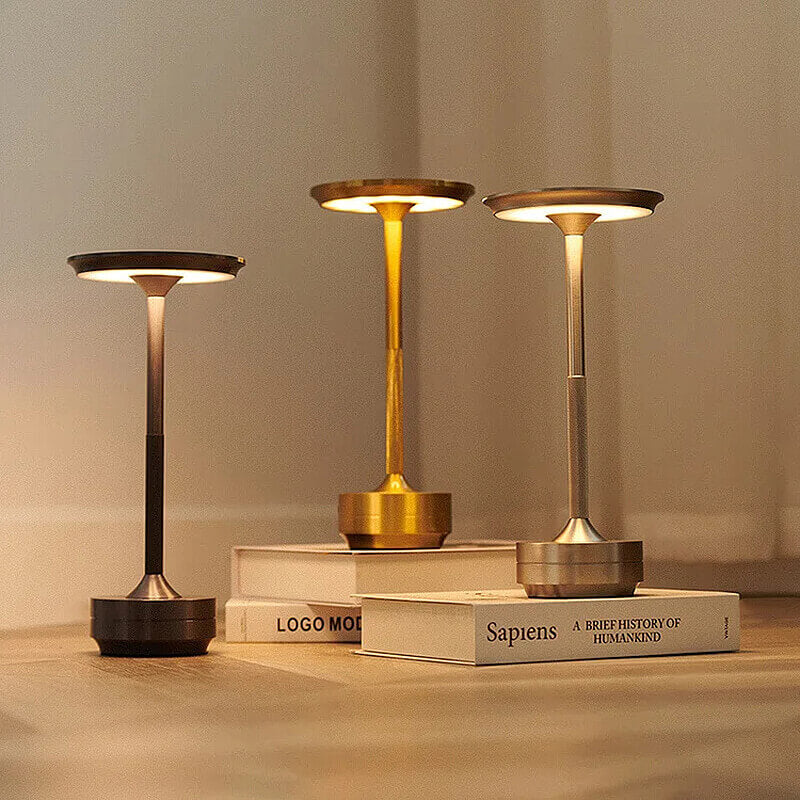 LumiLuxy™ Rechargeable Metallic Table Lamp