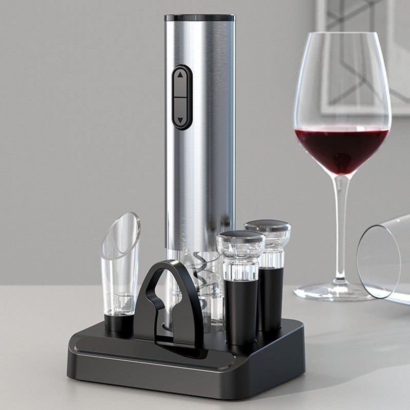 PowerCork Pro™ Rechargeable Electric Wine Bottle Opener Set