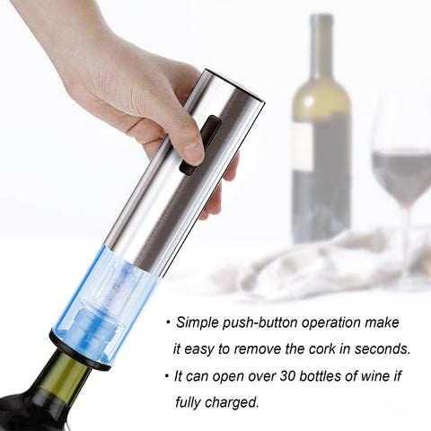 PowerCork Pro™ Rechargeable Electric Wine Bottle Opener Set