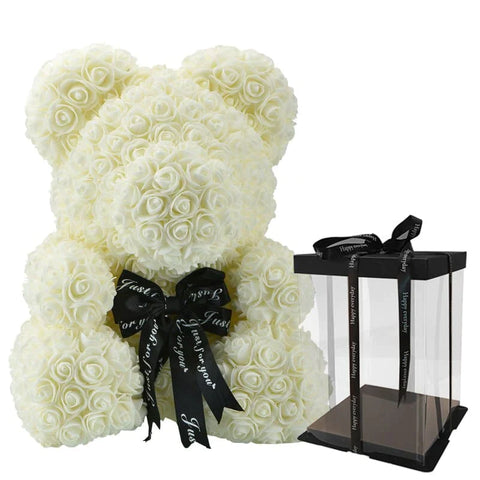 Luxury Rose Bear With Gift Box